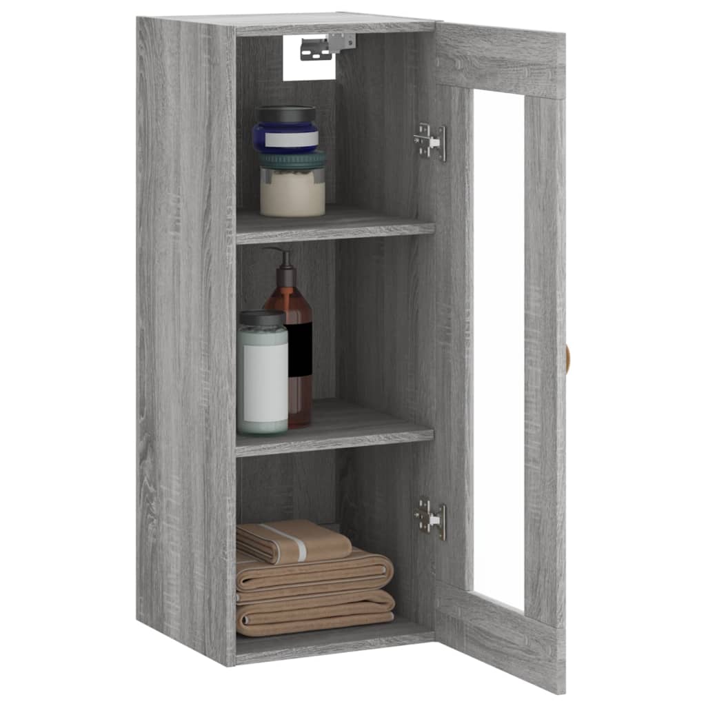 Ντουλάπι Τοίχου Γκρι Sonoma 34,5 x 34 x 90 εκ.