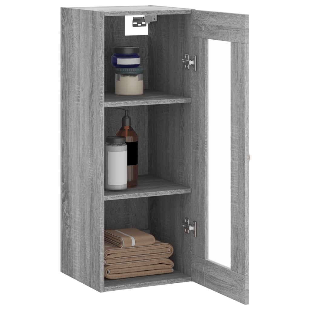 Ντουλάπι Τοίχου Γκρι Sonoma 34,5 x 34 x 90 εκ.
