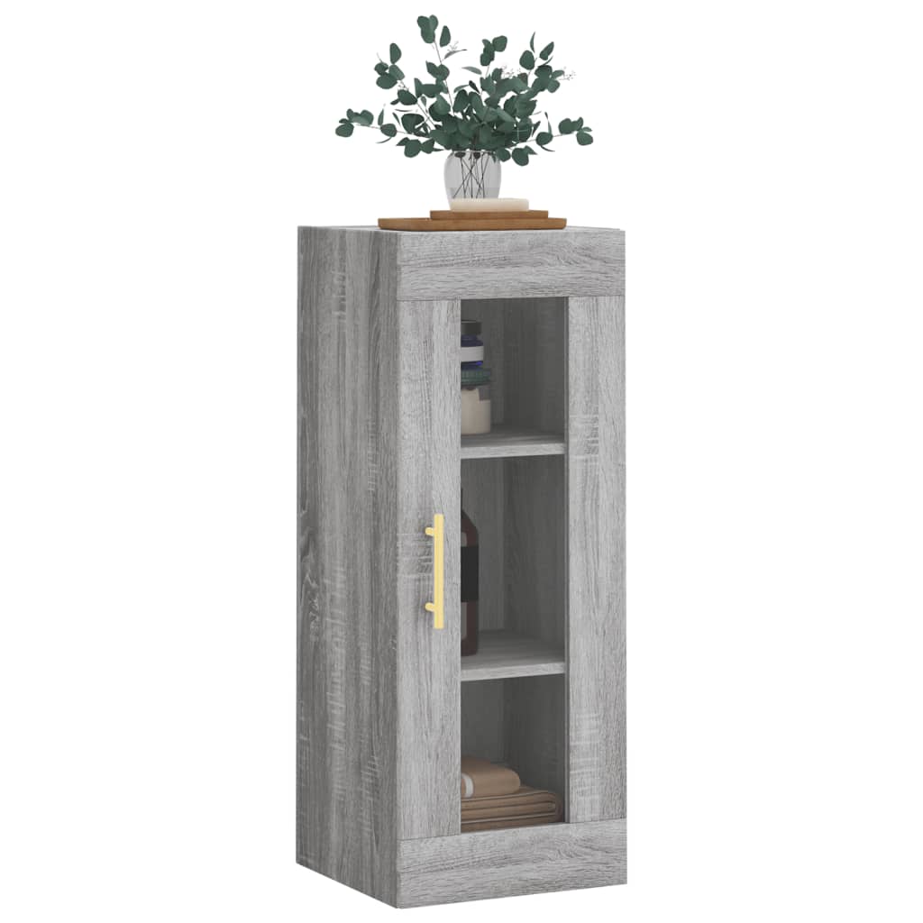 Ντουλάπι Τοίχου Γκρι Sonoma 34,5 x 34 x 90 εκ.