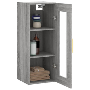 Ντουλάπι Τοίχου Γκρι Sonoma 34,5 x 34 x 90 εκ.