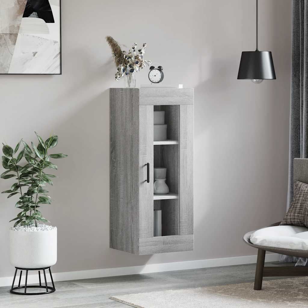 Ντουλάπι Τοίχου Γκρι Sonoma 34,5 x 34 x 90 εκ. - Pakobazaar