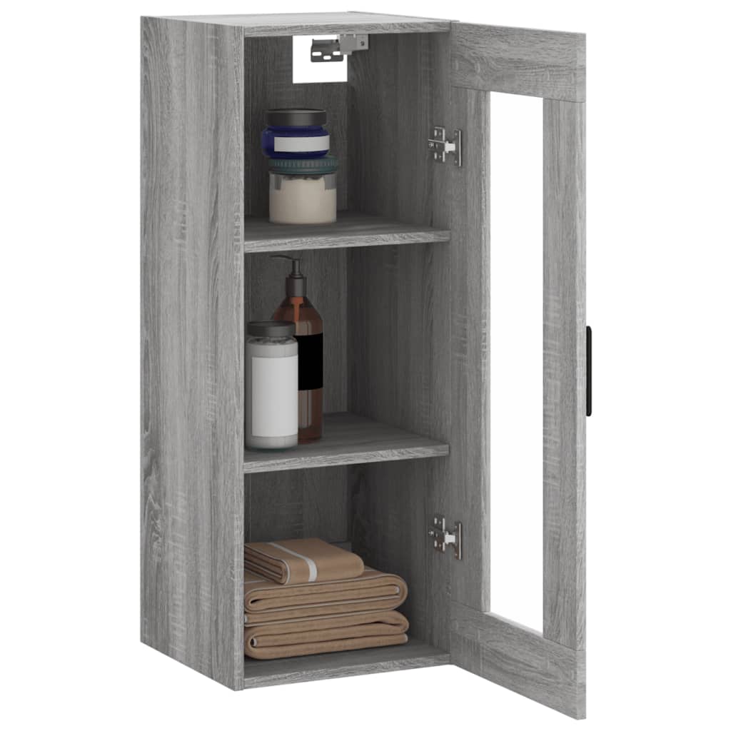 Ντουλάπι Τοίχου Γκρι Sonoma 34,5 x 34 x 90 εκ. - Pakobazaar