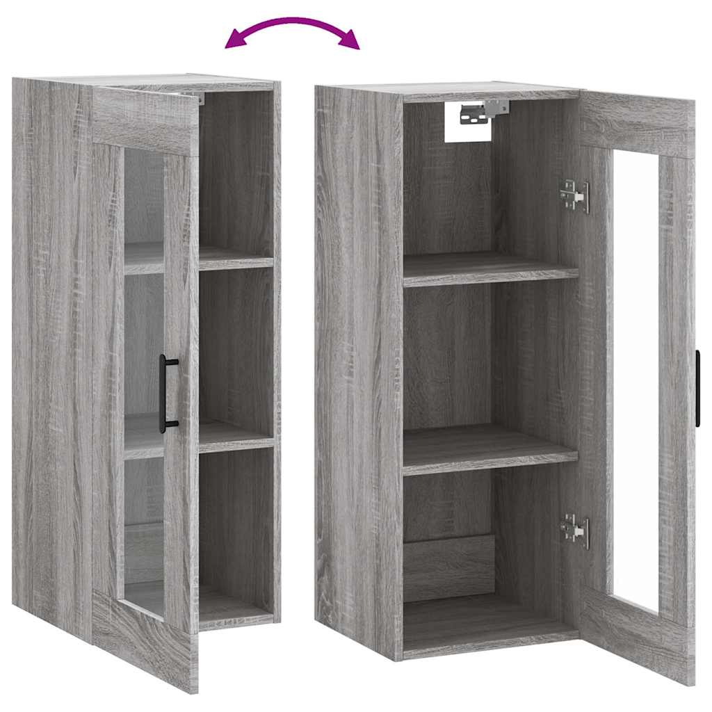 Ντουλάπι Τοίχου Γκρι Sonoma 34,5 x 34 x 90 εκ. - Pakobazaar