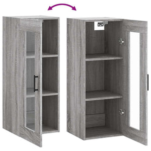 Ντουλάπι Τοίχου Γκρι Sonoma 34,5 x 34 x 90 εκ. - Pakobazaar