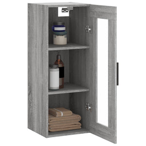 Ντουλάπι Τοίχου Γκρι Sonoma 34,5 x 34 x 90 εκ. - Pakobazaar