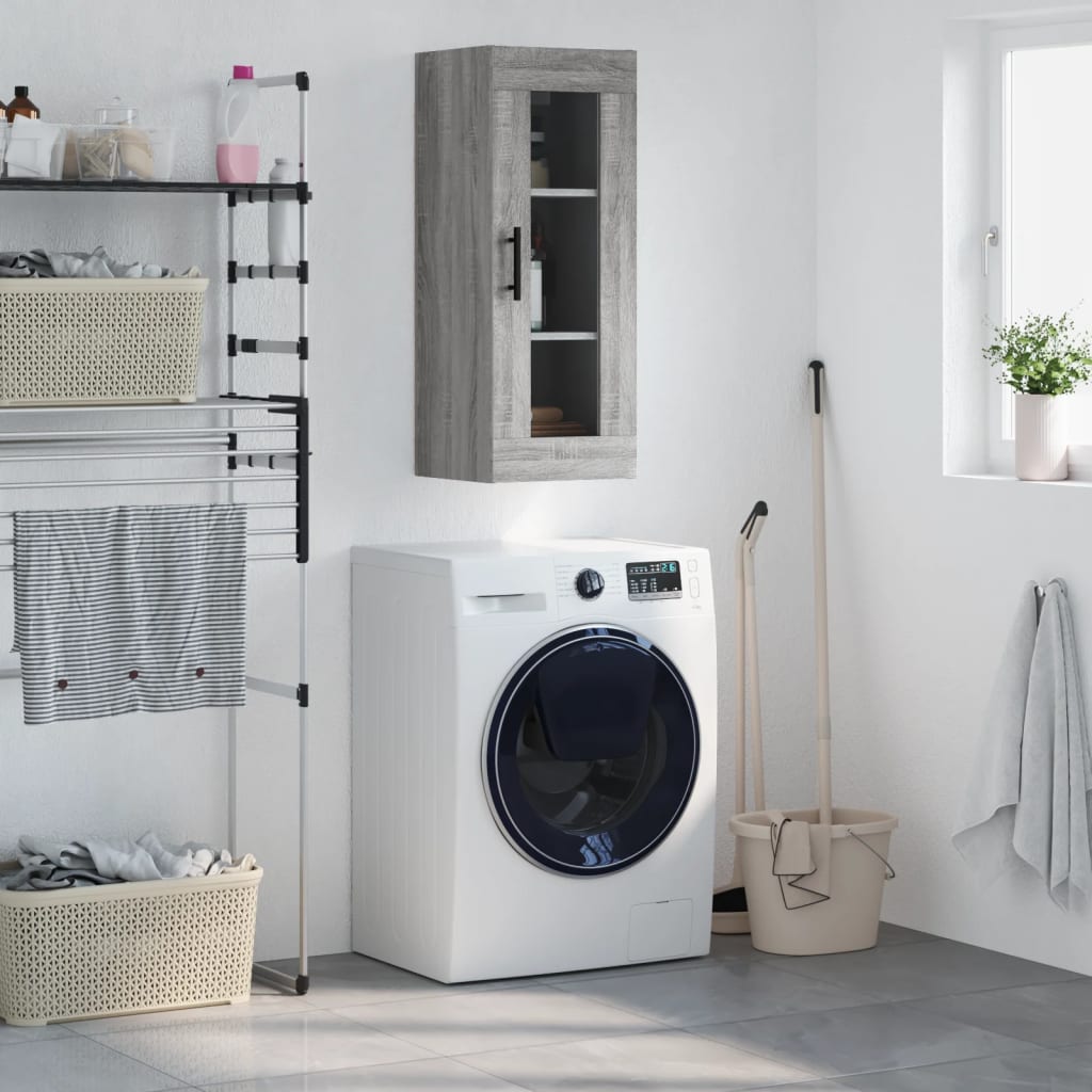 Ντουλάπι Τοίχου Γκρι Sonoma 34,5 x 34 x 90 εκ. - Pakobazaar