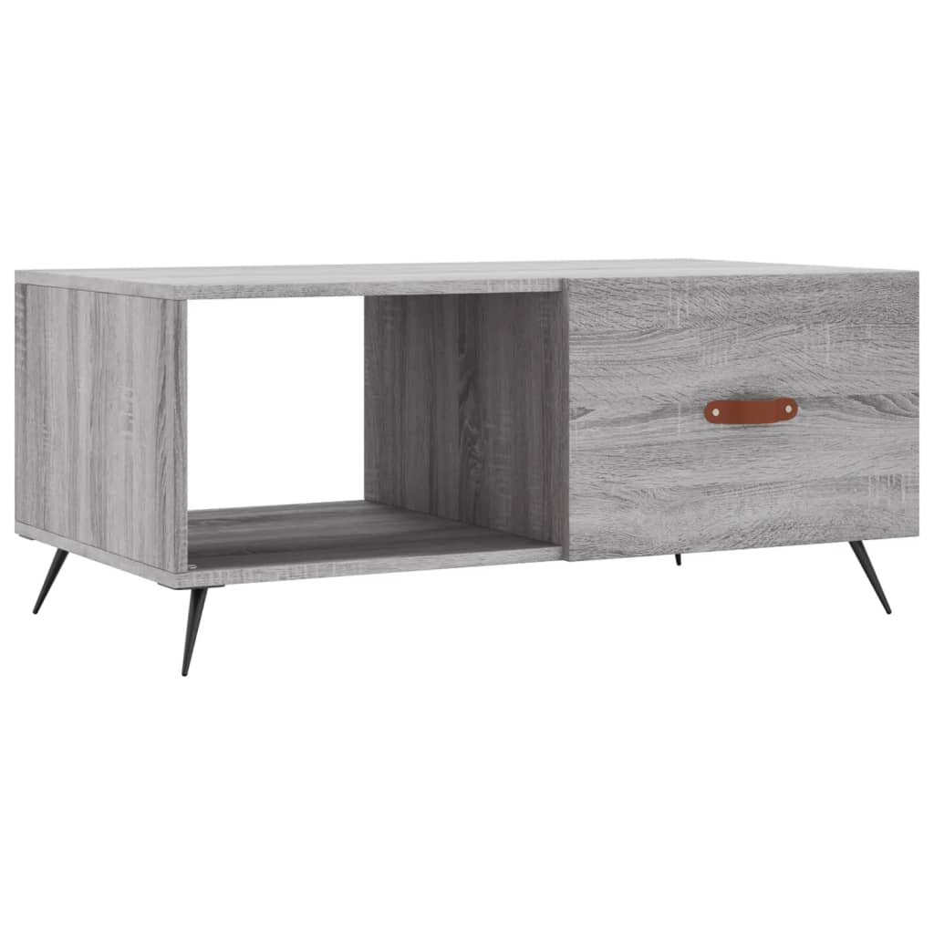 Τραπεζάκι Σαλονιού Γκρι Sonoma 90x50x40 εκ. Επεξεργασμένο Ξύλο - Pakobazaar