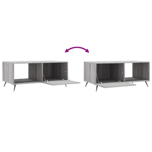 Τραπεζάκι Σαλονιού Γκρι Sonoma 90x50x40 εκ. Επεξεργασμένο Ξύλο