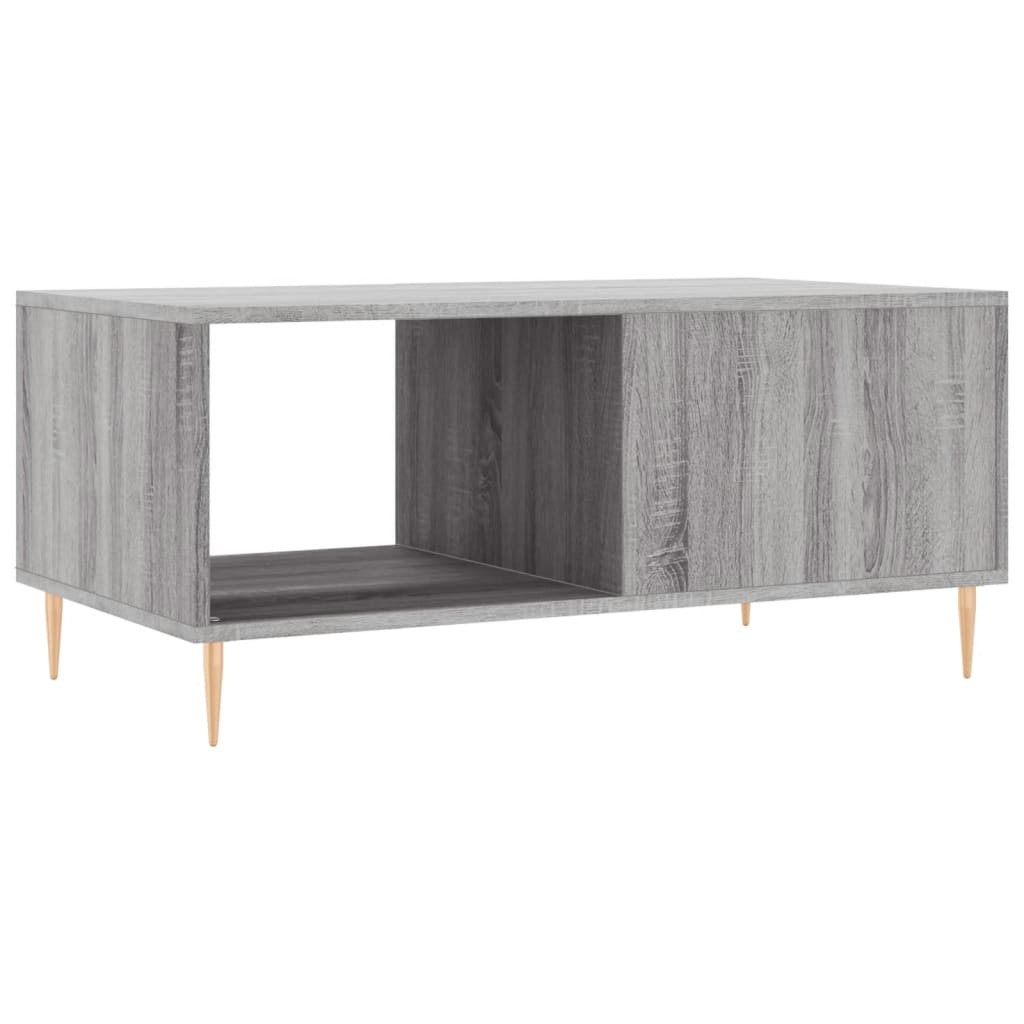 Τραπεζάκι Σαλονιού Γκρι Sonoma 90x50x40 εκ. Επεξεργασμένο Ξύλο - Pakobazaar