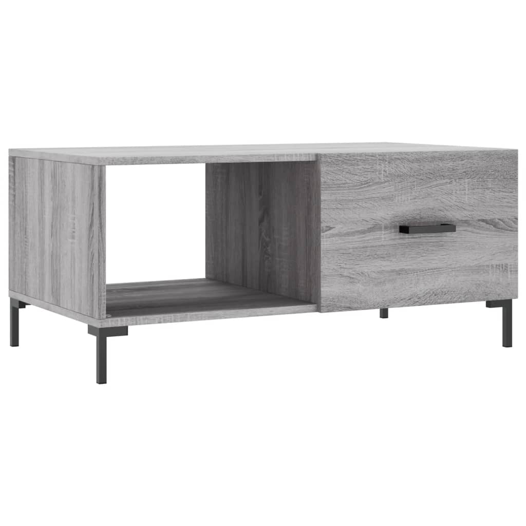 Τραπεζάκι Σαλονιού Γκρι Sonoma 90x50x40 εκ. Επεξεργασμένο Ξύλο