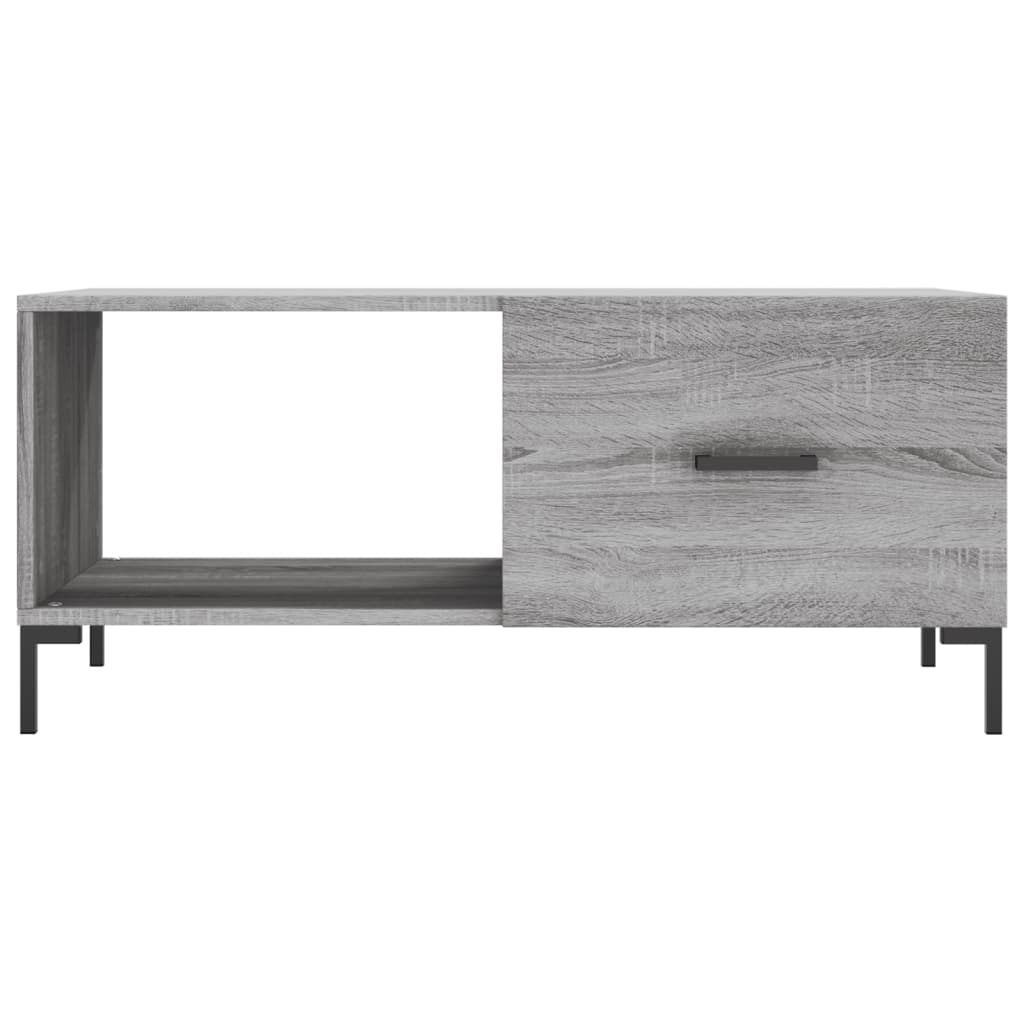 Τραπεζάκι Σαλονιού Γκρι Sonoma 90x50x40 εκ. Επεξεργασμένο Ξύλο