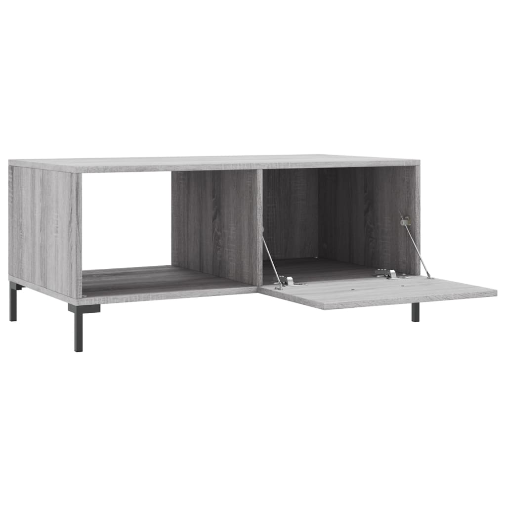 Τραπεζάκι Σαλονιού Γκρι Sonoma 90x50x40 εκ. Επεξεργασμένο Ξύλο