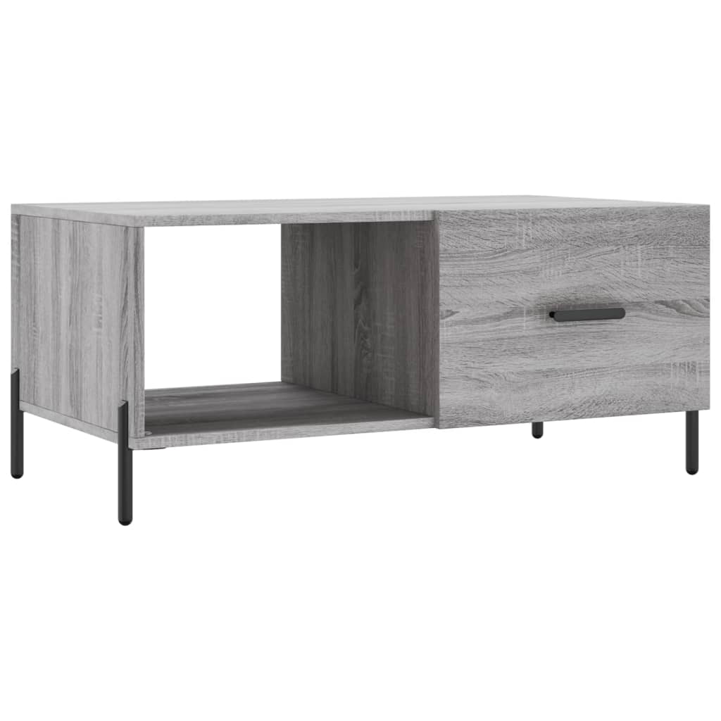 Τραπεζάκι Σαλονιού Γκρι Sonoma 90x50x40 εκ. Επεξεργασμένο Ξύλο - Pakobazaar