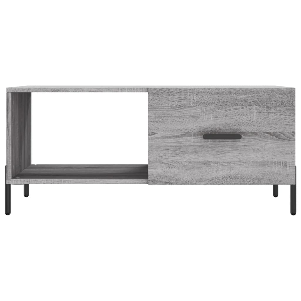 Τραπεζάκι Σαλονιού Γκρι Sonoma 90x50x40 εκ. Επεξεργασμένο Ξύλο - Pakobazaar