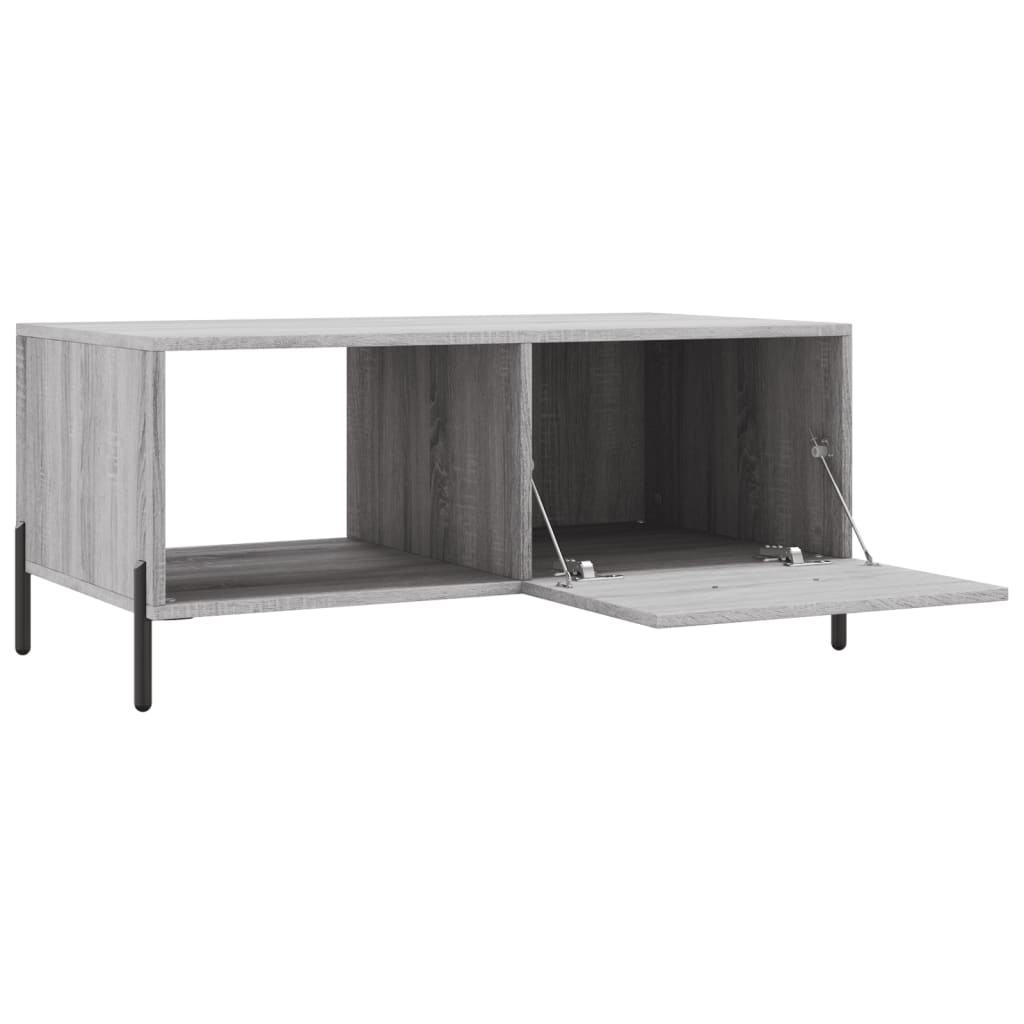 Τραπεζάκι Σαλονιού Γκρι Sonoma 90x50x40 εκ. Επεξεργασμένο Ξύλο - Pakobazaar