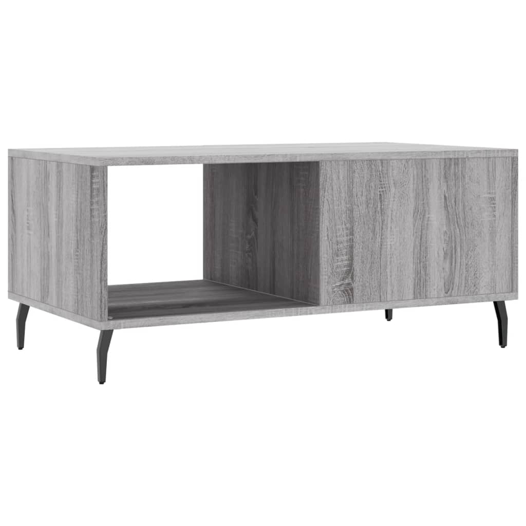 Τραπεζάκι Σαλονιού Γκρι Sonoma 90x50x40 εκ. Επεξεργασμένο Ξύλο