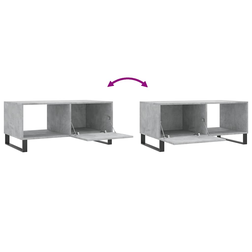 Τραπεζάκι Σαλονιού Γκρι Σκυρ. 90x50x40 εκ. Επεξεργασμένο Ξύλο - Pakobazaar