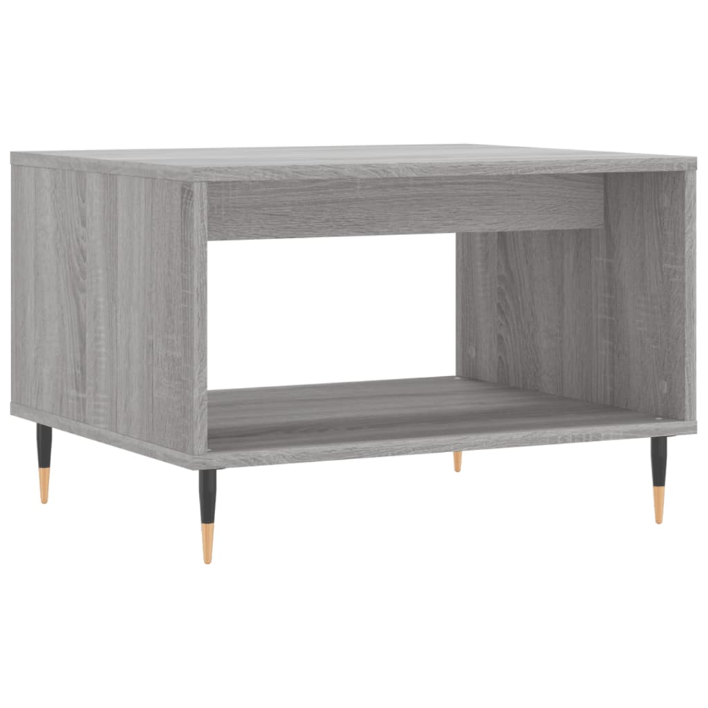 Τραπεζάκι Σαλονιού Γκρι Sonoma 60x50x40 εκ. από Επεξεργ. Ξύλο