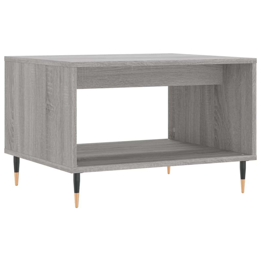 Τραπεζάκι Σαλονιού Γκρι Sonoma 60x50x40 εκ. από Επεξεργ. Ξύλο