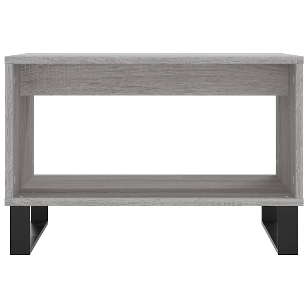 Τραπεζάκι Σαλονιού Γκρι Sonoma 60x50x40 εκ. από Επεξεργ. Ξύλο