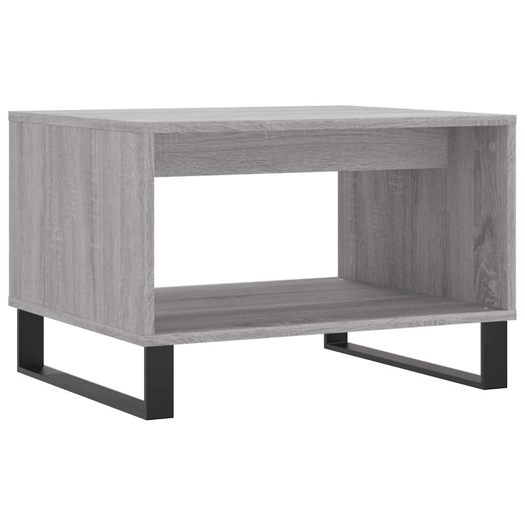 Τραπεζάκι Σαλονιού Γκρι Sonoma 60x50x40 εκ. από Επεξεργ. Ξύλο