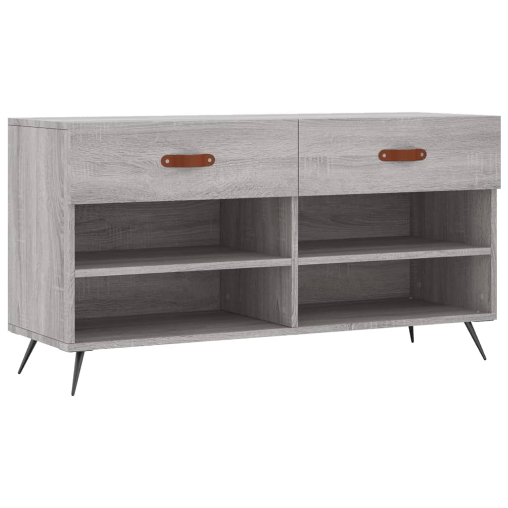 Παπουτσοθήκη Γκρι Sonoma 102x35x55 εκ. από Επεξεργασμένο Ξύλο - Pakobazaar