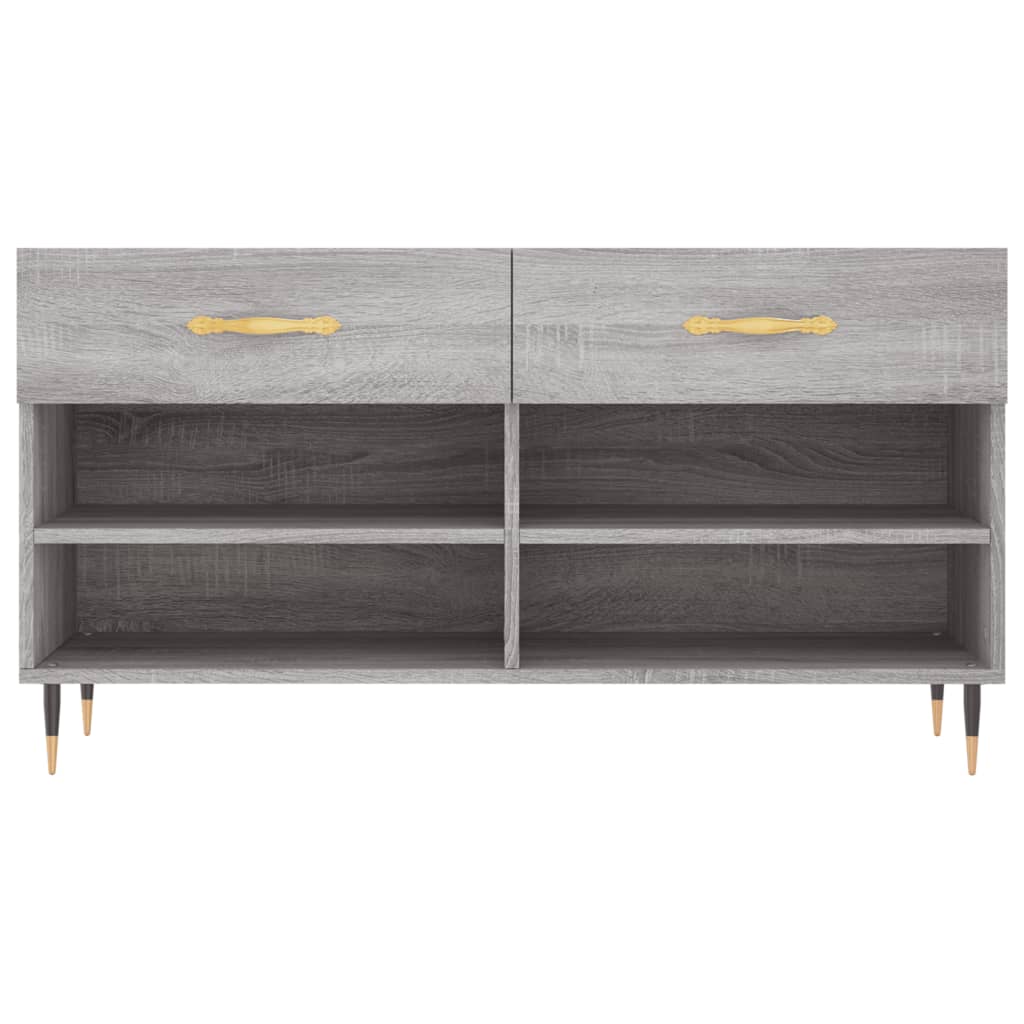 Παπουτσοθήκη Γκρι Sonoma 102x35x55 εκ. από Επεξεργασμένο Ξύλο - Pakobazaar