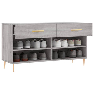 Παπουτσοθήκη Γκρι Sonoma 102x35x55 εκ. από Επεξεργασμένο Ξύλο - Pakobazaar