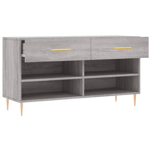 Παπουτσοθήκη Γκρι Sonoma 102x35x55 εκ. από Επεξεργασμένο Ξύλο - Pakobazaar