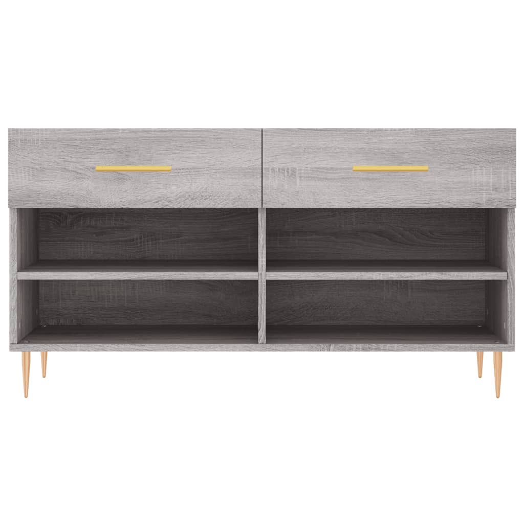 Παπουτσοθήκη Γκρι Sonoma 102x35x55 εκ. από Επεξεργασμένο Ξύλο - Pakobazaar