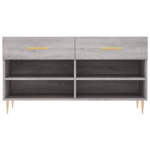 Παπουτσοθήκη Γκρι Sonoma 102x35x55 εκ. από Επεξεργασμένο Ξύλο - Pakobazaar
