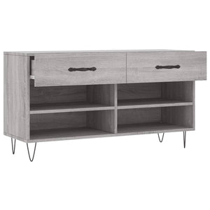 Παπουτσοθήκη Γκρι Sonoma 102x35x55 εκ. από Επεξεργασμένο Ξύλο - Pakobazaar