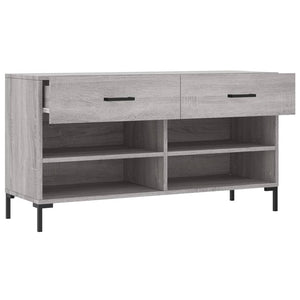 Παπουτσοθήκη Γκρι Sonoma 102x35x55 εκ. από Επεξεργασμένο Ξύλο - Pakobazaar