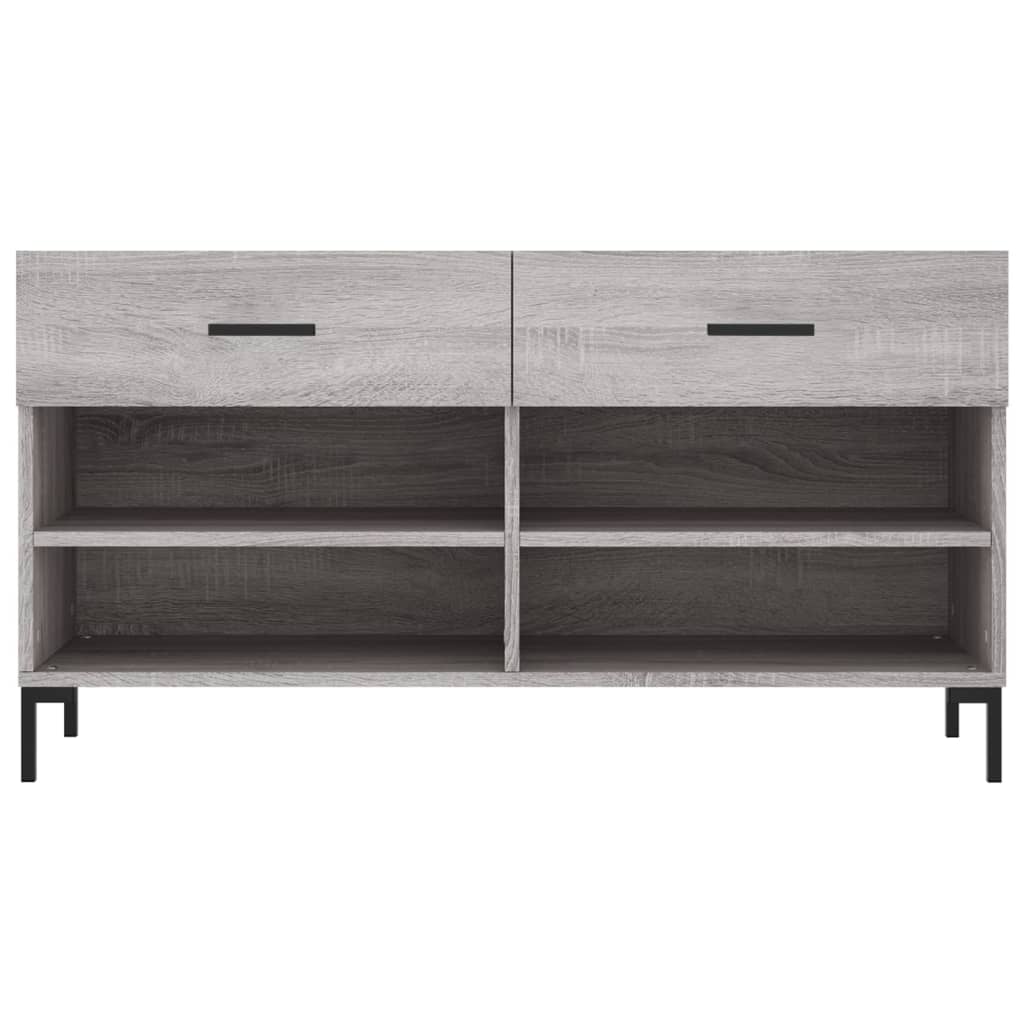 Παπουτσοθήκη Γκρι Sonoma 102x35x55 εκ. από Επεξεργασμένο Ξύλο - Pakobazaar