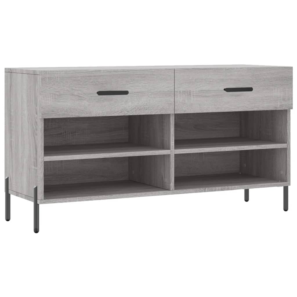 Παπουτσοθήκη Γκρι Sonoma 102x35x55 εκ. από Επεξεργασμένο Ξύλο - Pakobazaar