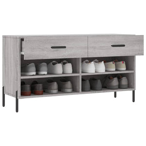 Παπουτσοθήκη Γκρι Sonoma 102x35x55 εκ. από Επεξεργασμένο Ξύλο - Pakobazaar