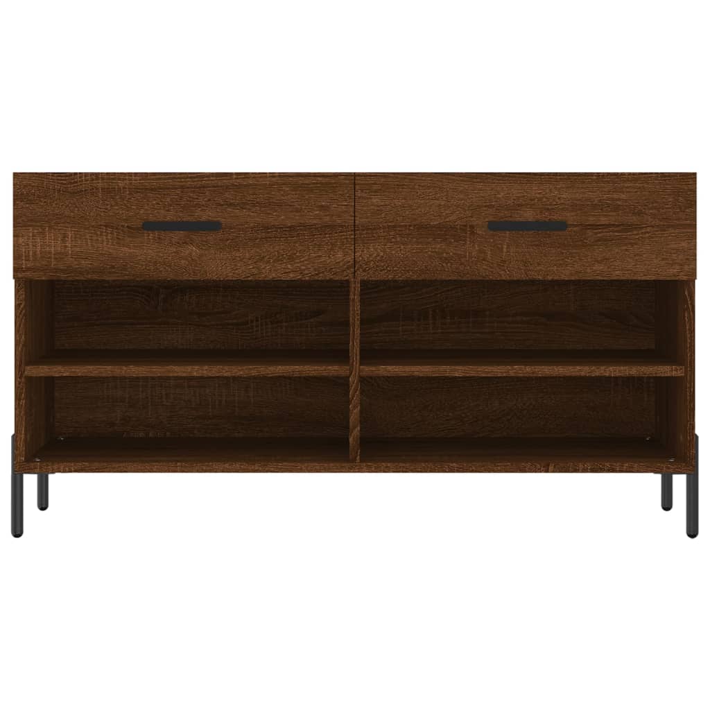 Παπουτσοθήκη Καφέ Δρυς 102 x 35 x 55 εκ. από Επεξεργασμένο Ξύλο - Pakobazaar