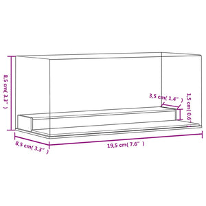 Κουτί Βιτρίνα Διάφανο 19,5x8,5x8,5 εκ. Ακρυλικό - PAKOBAZAAR