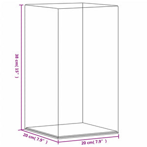 Κουτί Βιτρίνα Διάφανο 20 x 20 x 38 εκ. Ακρυλικό - PAKOBAZAAR