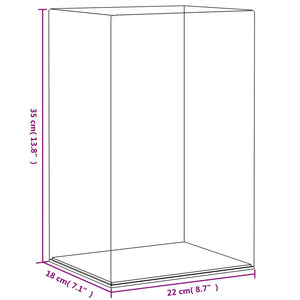 Κουτί Βιτρίνα Διάφανο 22 x 18 x 35 εκ. Ακρυλικό - PAKOBAZAAR