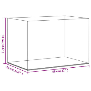 Κουτί Βιτρίνα Διάφανο 56 x 36 x 37 εκ. Ακρυλικό - PAKOBAZAAR