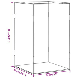 Κουτί Βιτρίνας Διαφανές Ακρυλικό 14x14x22 εκ. - PAKOBAZAAR
