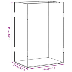 Κουτί Βιτρίνας Διαφανές Ακρυλικό 17x12x25 εκ. - PAKOBAZAAR
