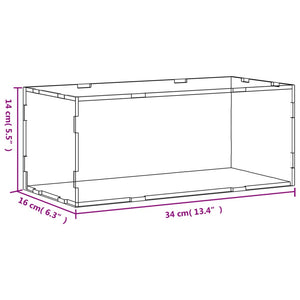 Κουτί Βιτρίνας Διαφανές Ακρυλικό 34x16x14 εκ. - PAKOBAZAAR