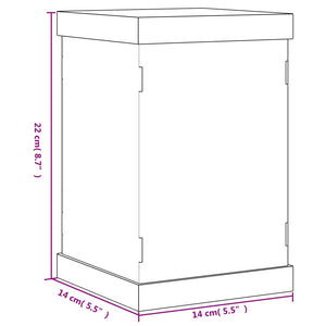 Κουτί Βιτρίνα Διάφανο 14 x 14 x 22 εκ. Ακρυλικό - PAKOBAZAAR