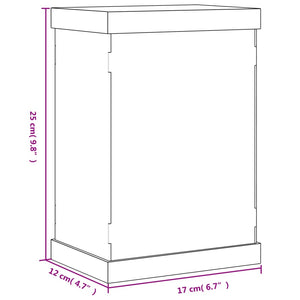 Κουτί Βιτρίνα Διάφανο 17x12x25 εκ. Ακρυλικό - Pakobazaar