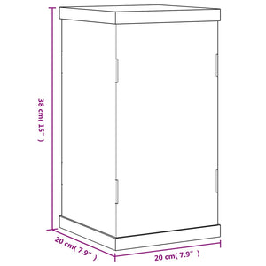 Κουτί Βιτρίνα Διάφανο 20 x 20 x 38 εκ. Ακρυλικό - PAKOBAZAAR