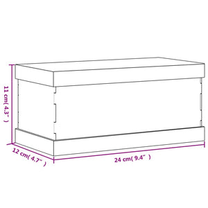 Κουτί Βιτρίνα Διάφανο 24 x 12 x 11 εκ. Ακρυλικό - Pakobazaar