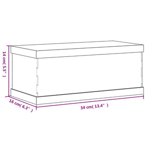 Κουτί Βιτρίνα Διάφανο 34 x 16 x 14 εκ. Ακρυλικό - PAKOBAZAAR