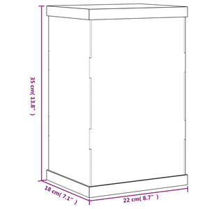 Κουτί Βιτρίνα Διάφανο 22 x 18 x 35 εκ. Ακρυλικό - PAKOBAZAAR